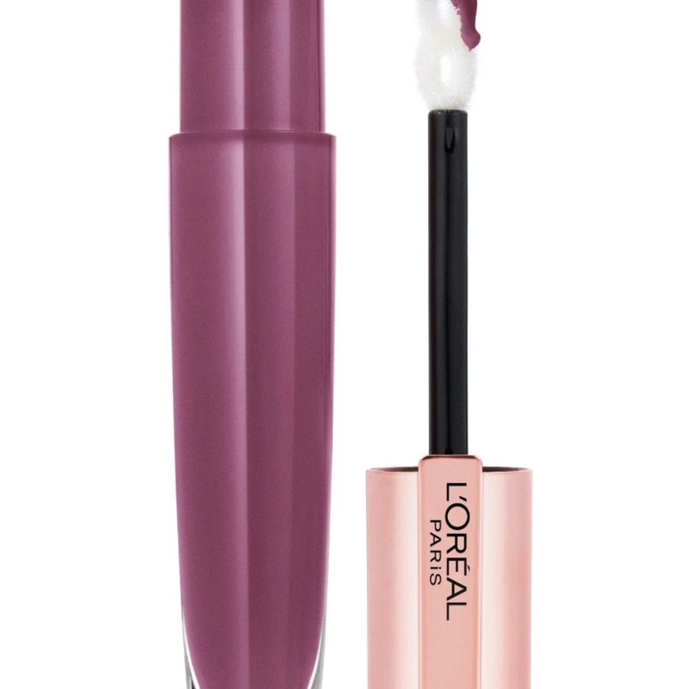 L'Oreal Paris Glow Paradise Plum Lip Balm Gloss In 100-Mademoiselle Mauve NIB